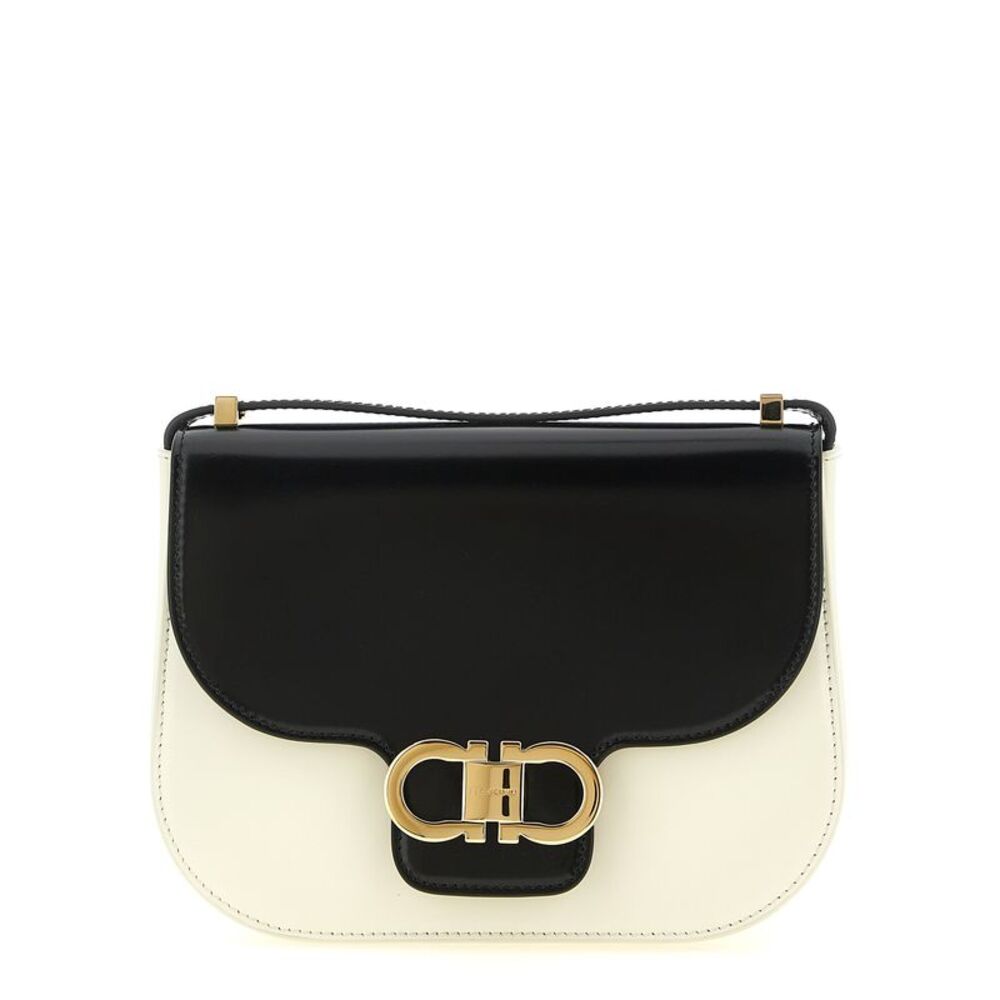 Ferragamo Bicolor Calfskin Crossbody Women's Bag